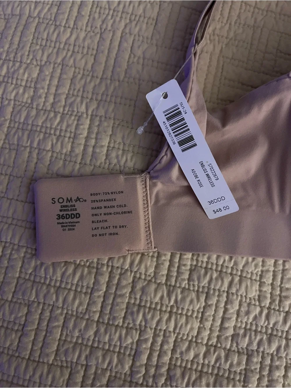 Soma Enbliss Wireless Bra - 36DDD